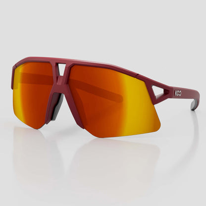 Koo Hype Dark Red Matt/Red Mirror Lens Unisex Cycling Sunglasses OEY00013.831 image 1