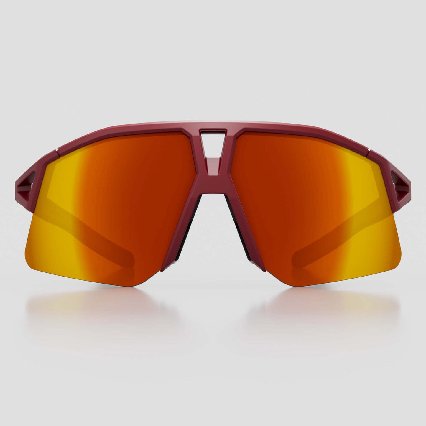 Koo Hype Dark Red Matt/Red Mirror Lens Unisex Cycling Sunglasses OEY00013.831 image 2