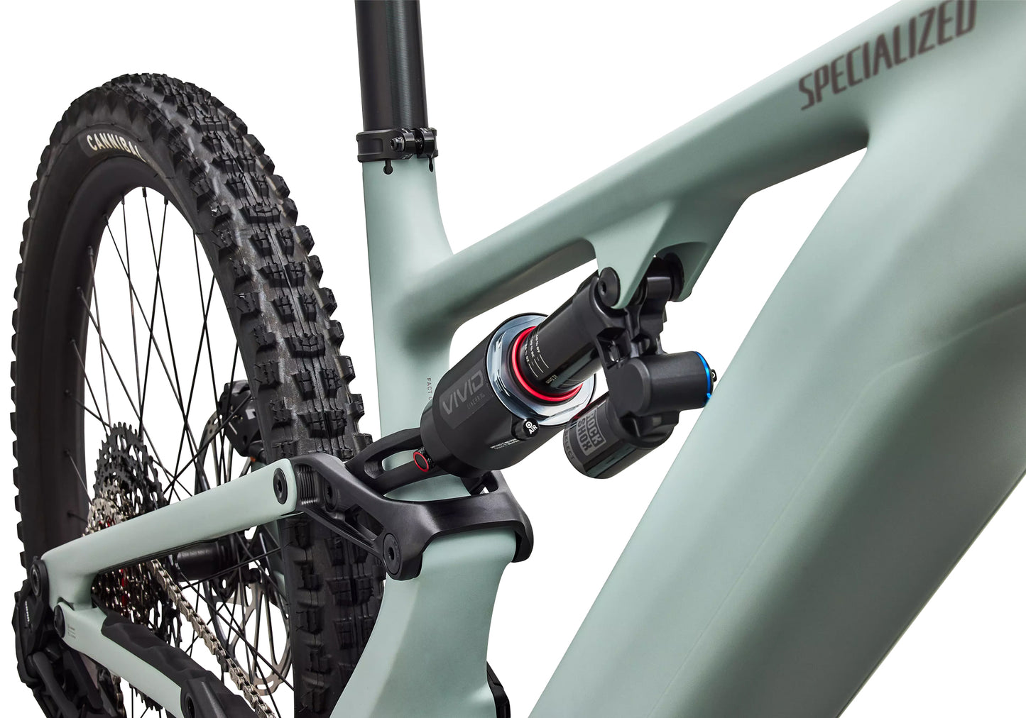 2027 Specialized Turbo Levo 4 Evo Comp Unisex Electric Mountain Bike, Satin Agave Grey image 6