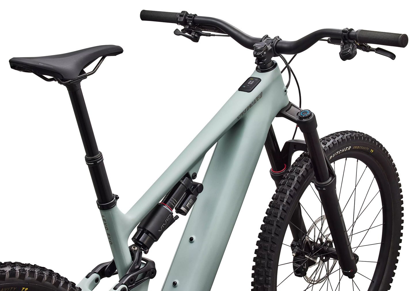 2027 Specialized Turbo Levo 4 Evo Comp Unisex Electric Mountain Bike, Satin Agave Grey image 4