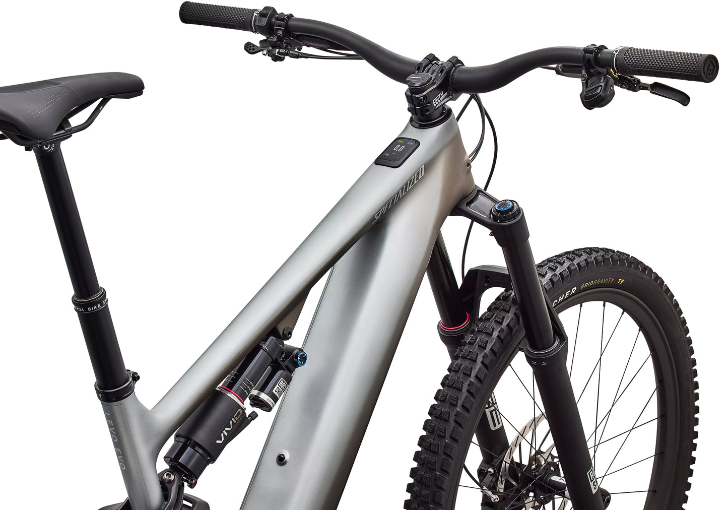 2027 Specialized Turbo Levo 4 EVO Pro Satin Shadow/Silver Dust image 8