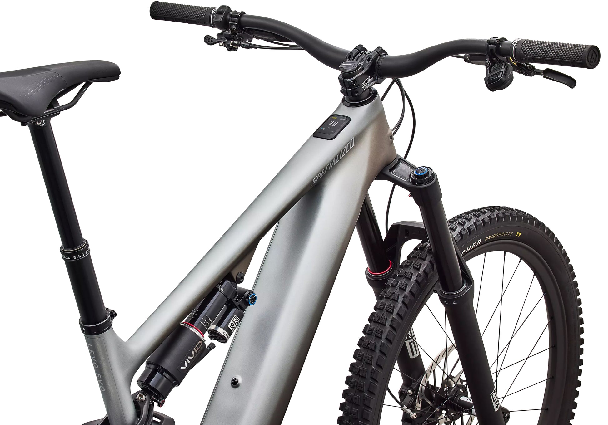 2027 Specialized Turbo Levo 4 EVO Pro Satin Shadow/Silver Dust image 8