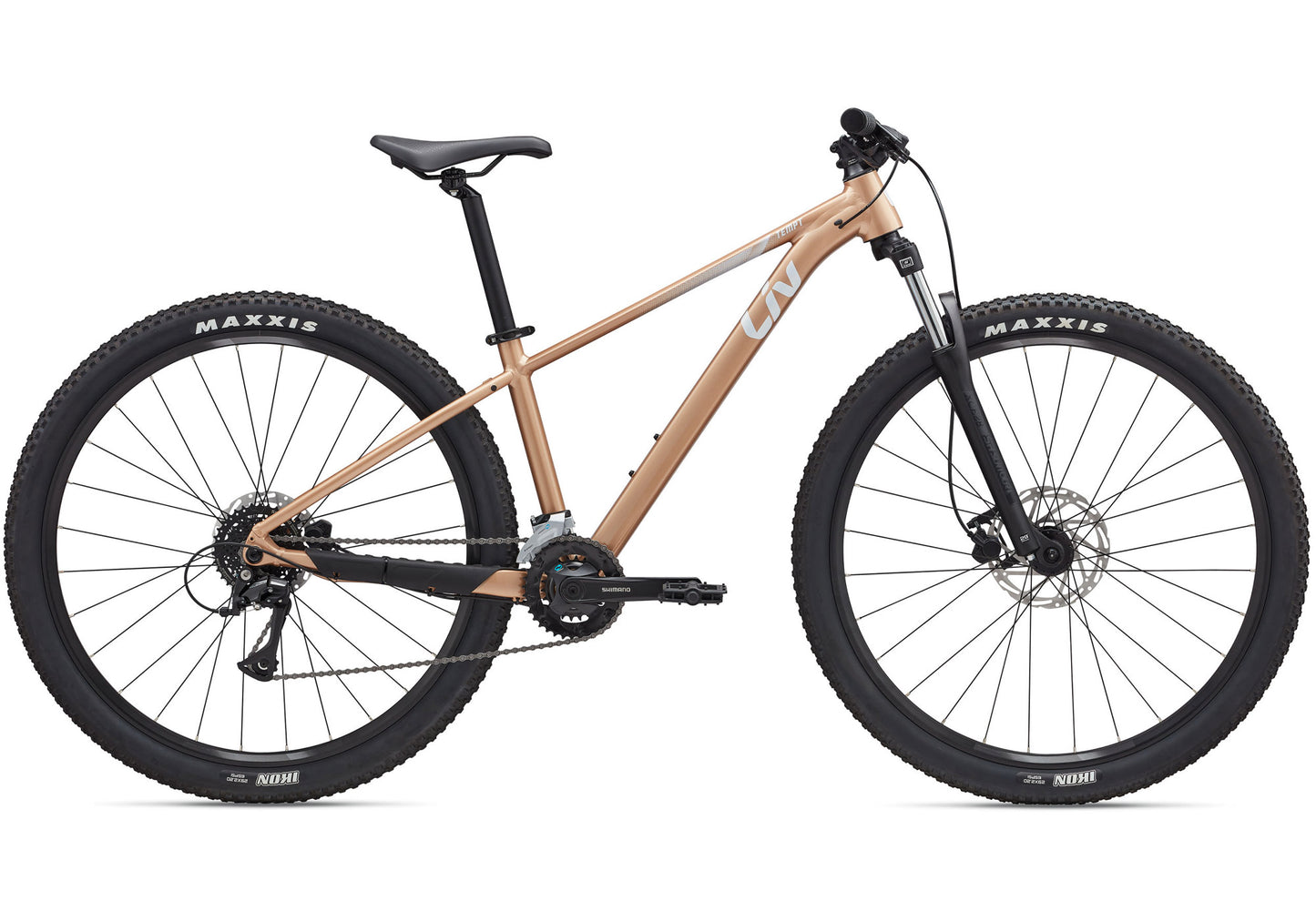 2025 Giant Liv Tempt 3 29 Women's Mountain Bike, Golden Wheat side view