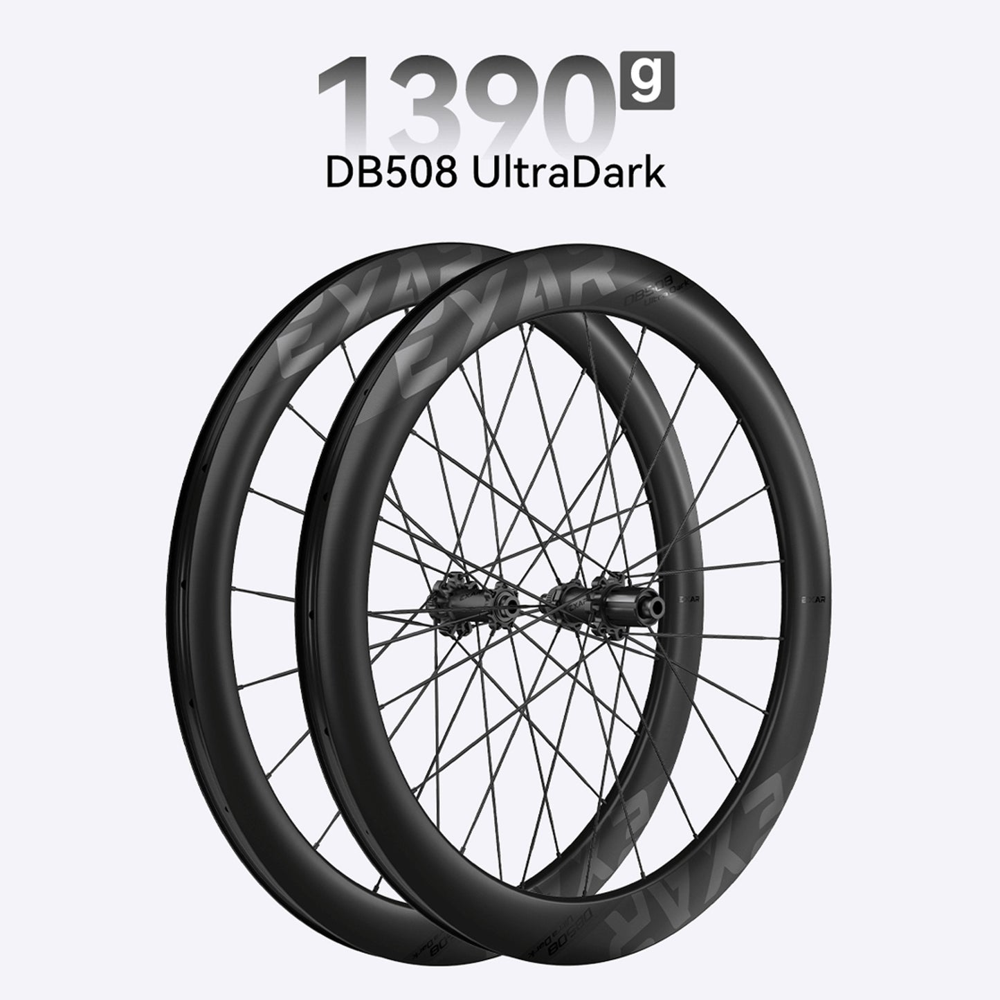 Magene EXAR DB508 UltraDark Carbon Disc Brake Wheelset 700C 1