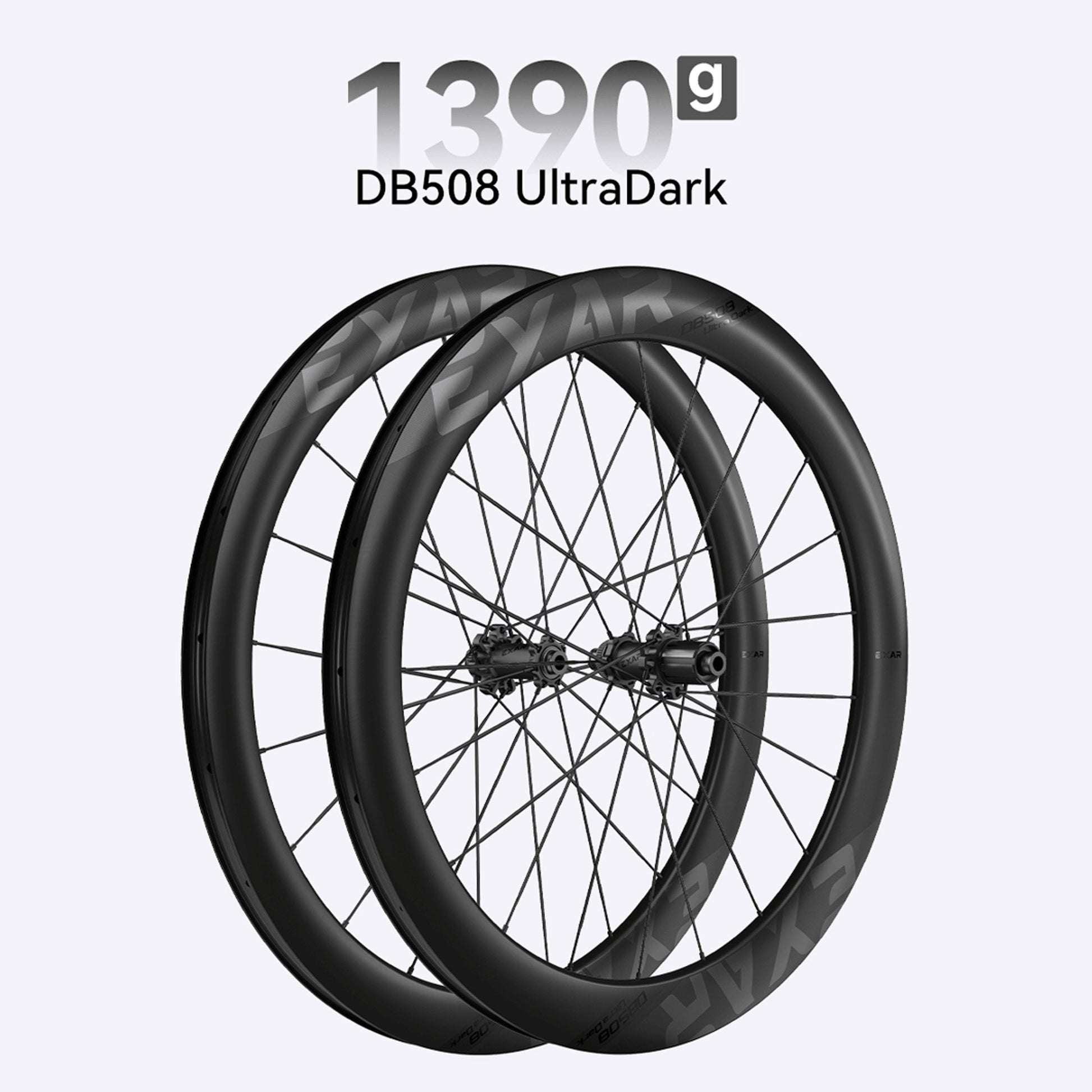 Magene EXAR DB508 UltraDark Carbon Disc Brake Wheelset 700C 1