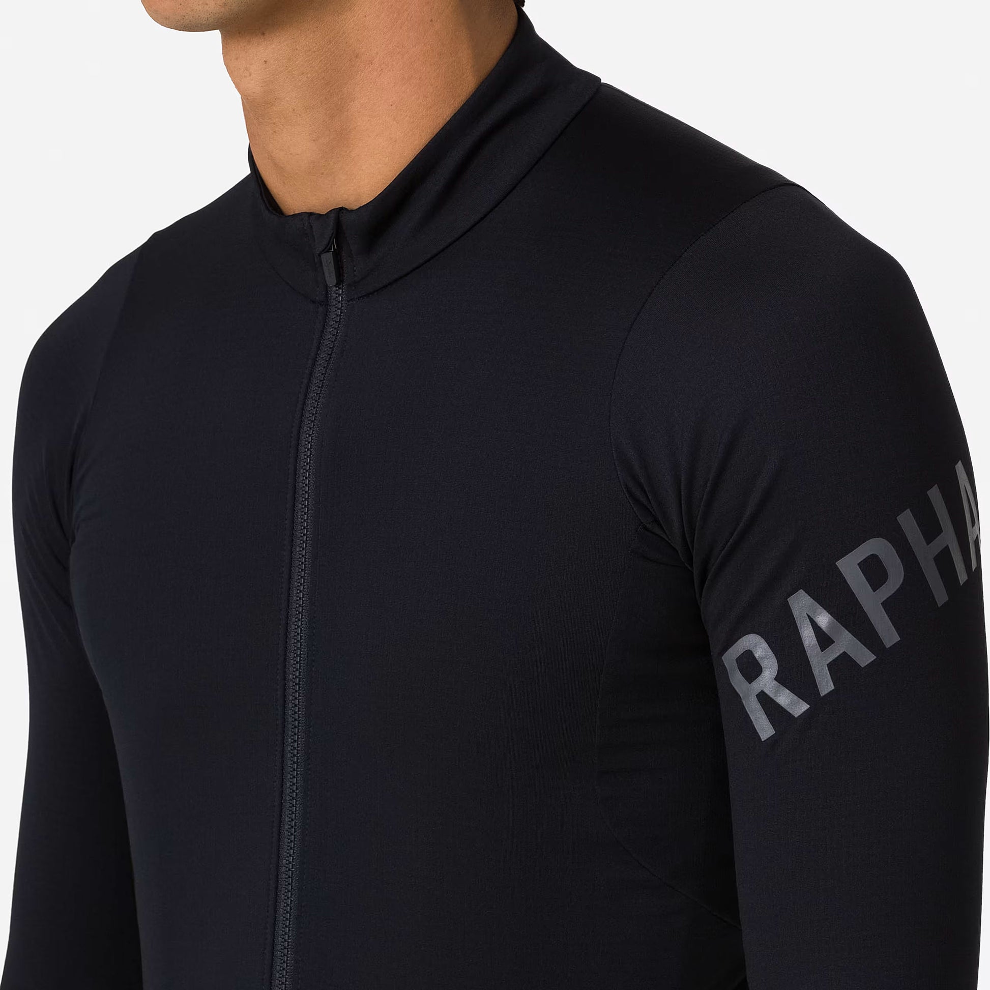 Rapha Men's Pro Team Long Sleeve Midweight Jersey, Black/White image 5