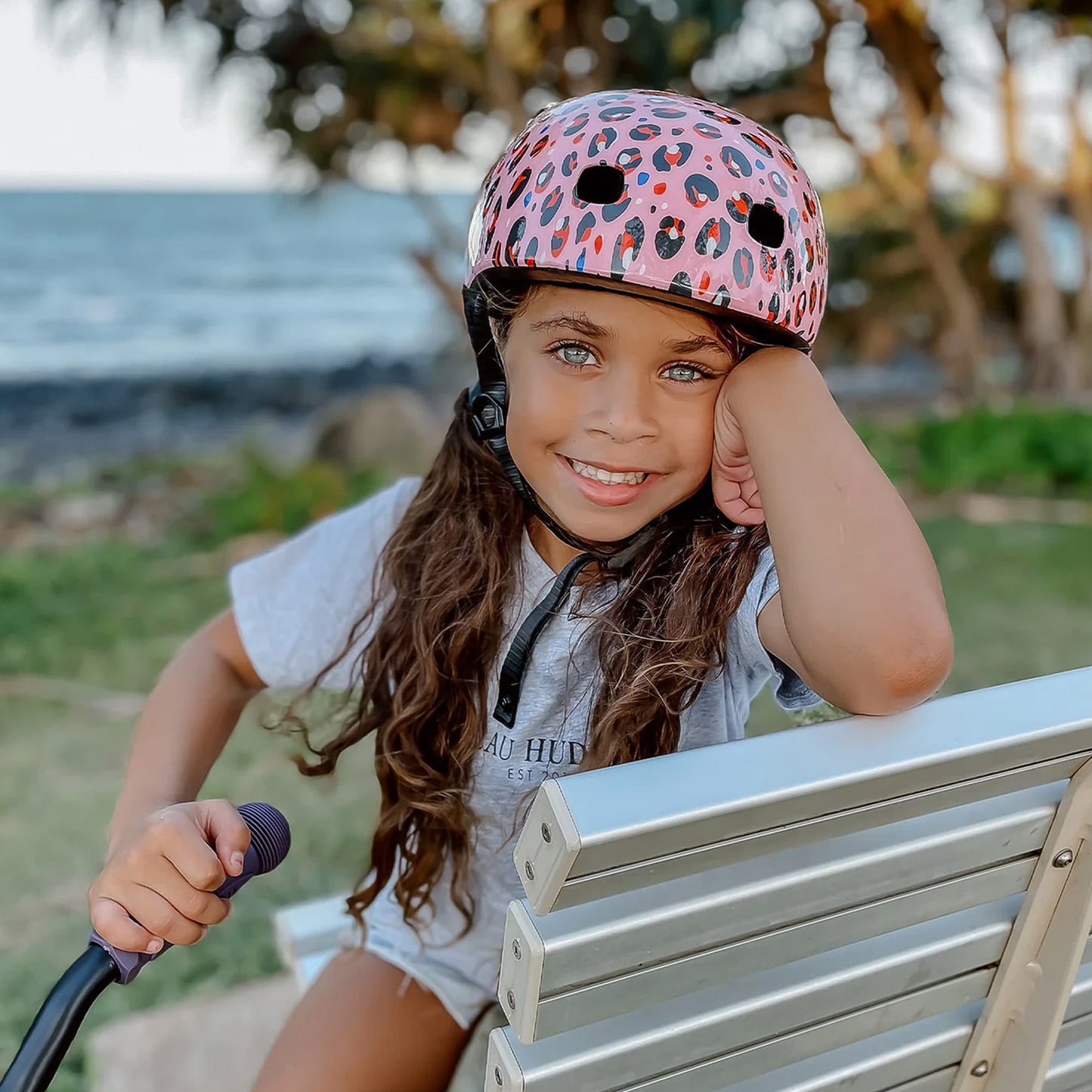 Micro Leopard Children's Helmet with LED Light image 4