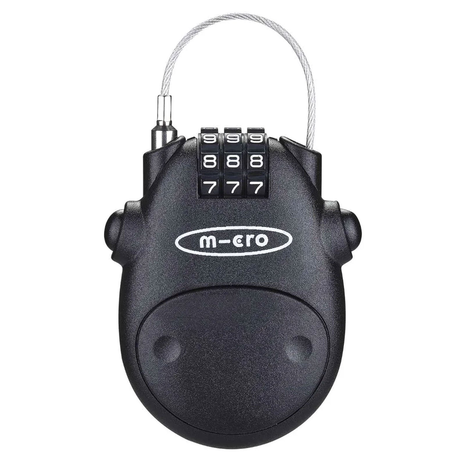 Micro Combination Cable Lock - Black – woolyswheels.com.au
