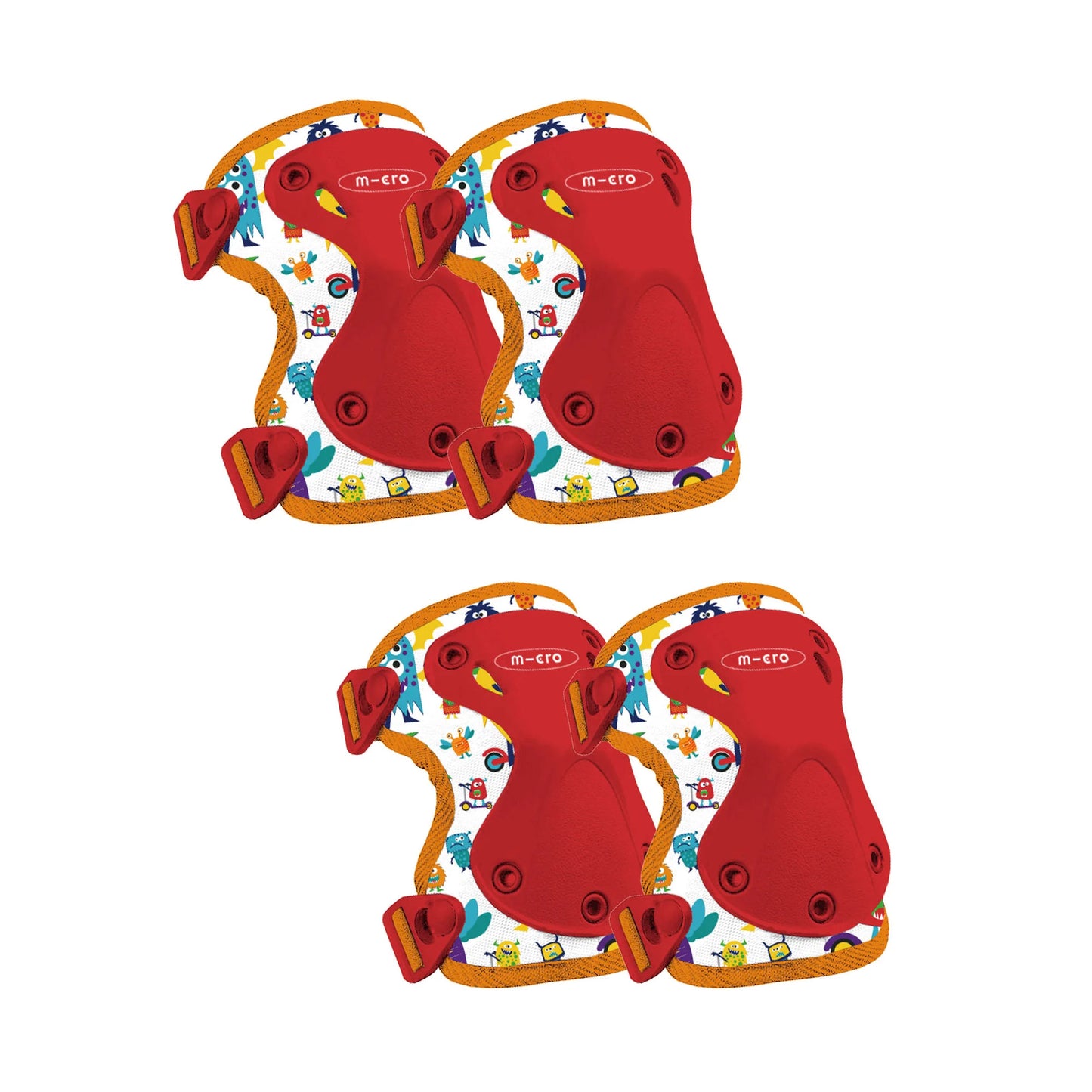 Micro Children's Knee and Elbow Pads Small - Monsters