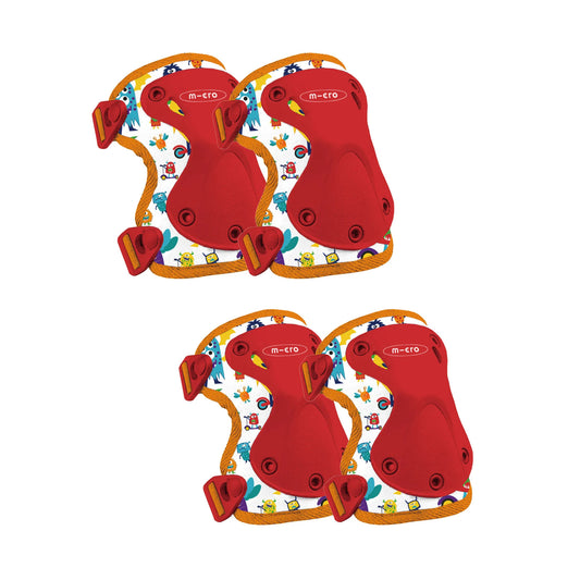Micro Children's Knee and Elbow Pads Small - Monsters