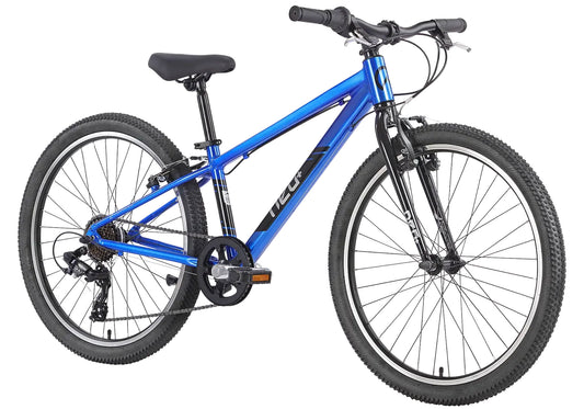 Neo+ 24 7 Speed Children's Bike, Chrome Blue, Age 5-8 Years, Rider Height: 130-160cm 26531