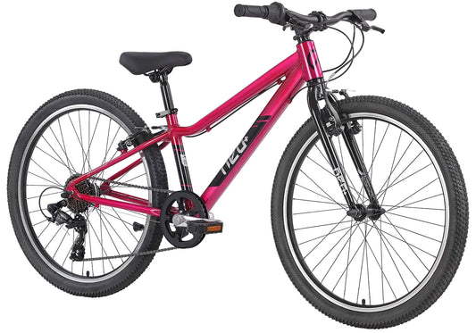 Neo+ 24 7 Speed Children's Bike, Chrome Pink, Age 5-8 Years, Rider Height: 130-160cm 26530