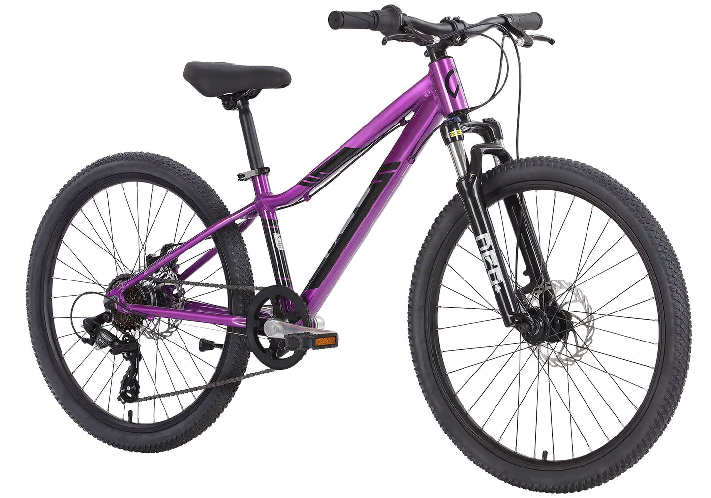 Neo Disc+ 24 7 Speed Childrens Bike - Chrome Purple image 1
