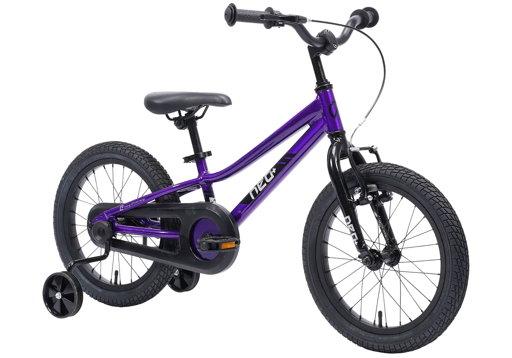 Neo+ 16 Children's Bike, Chrome Purple, Age 3-6 Years, Rider Height: 95-117cm