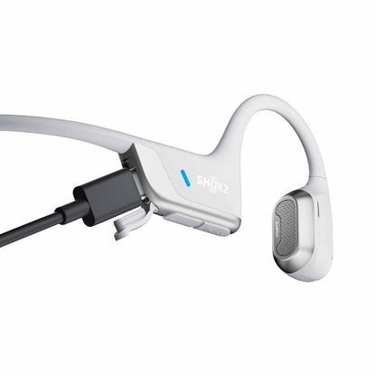 Shokz OpenRun Pro 2 Wireless Bluetooth Headphones - Silver