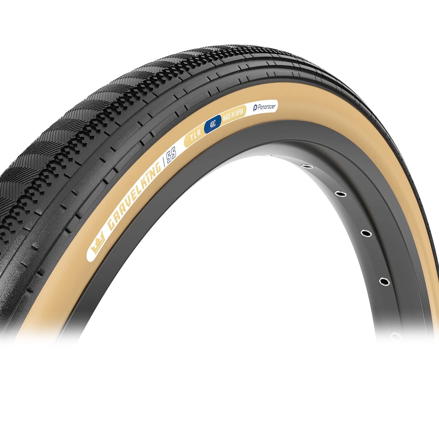 Pneumatico Panaracer GravelKing SS+ Plus 700x40 Tubeless Ready - Pieghevole - Nero/Marrone