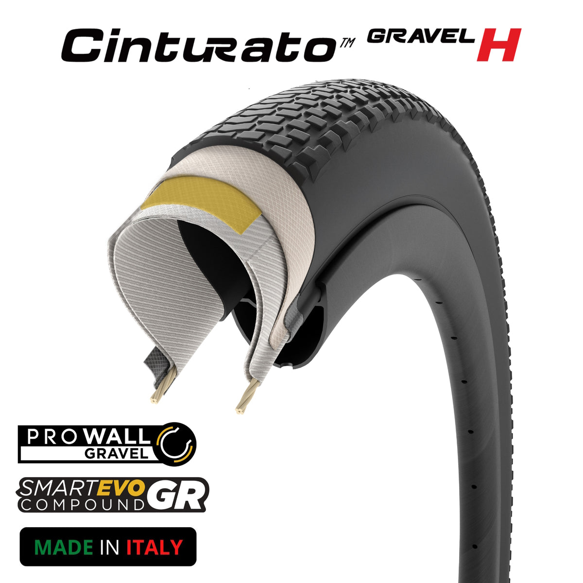 Pirelli Cinturato Gravel Hardpack Tyre 700c Black image 6