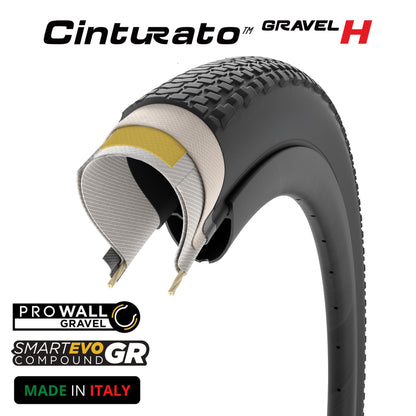 Pirelli Cinturato Gravel Hardpack Tyre 700c Black image 6