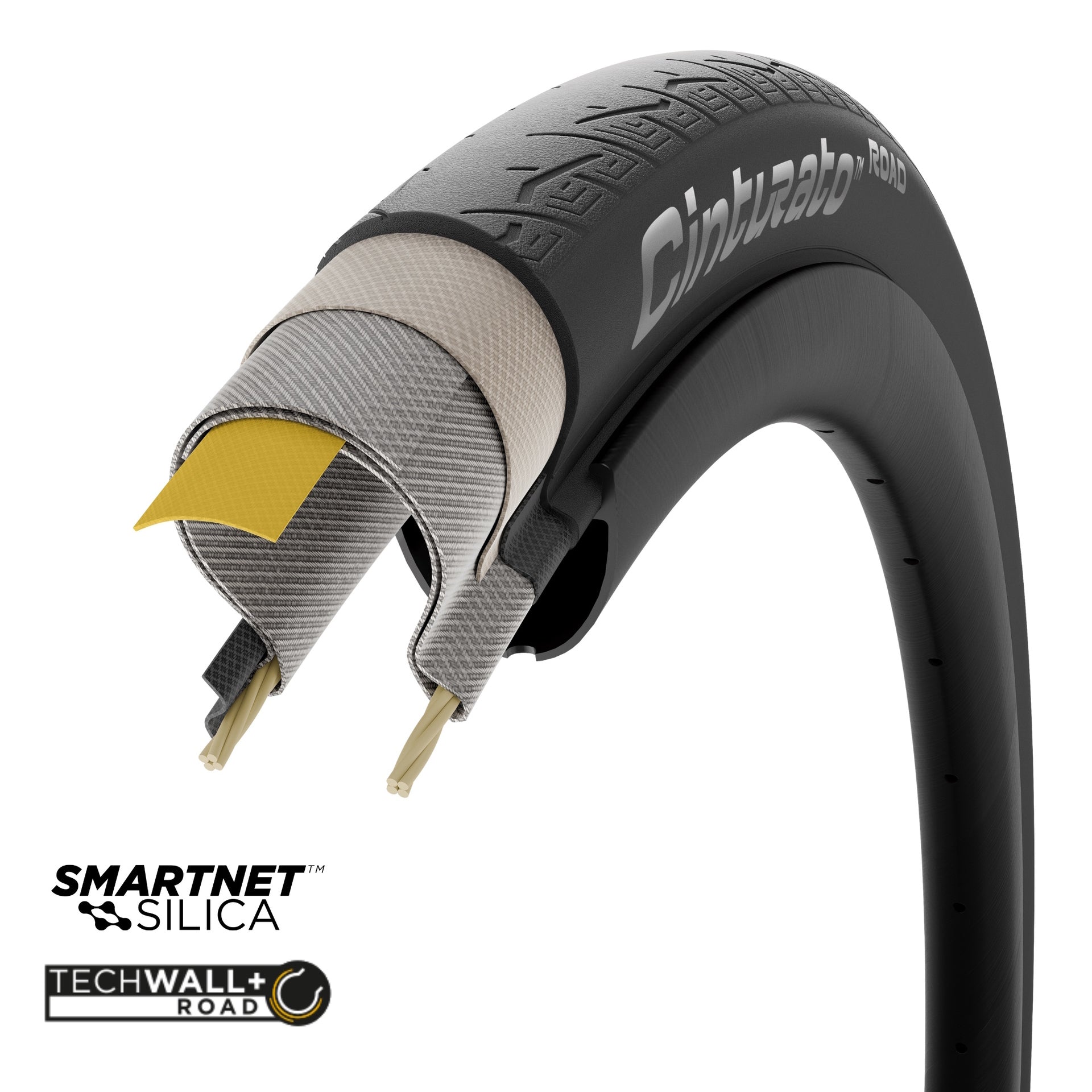 Pirelli Cinturato Road Clincher Bicycle Tyre Black 700C 4356800,4356700 image 1