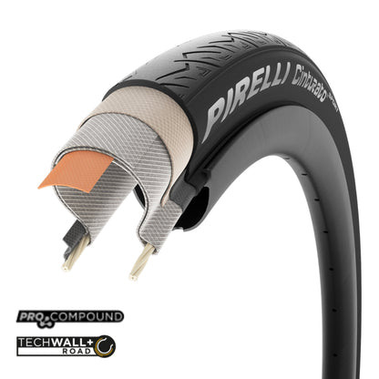 Pirelli Cinturato Sport Clincher Bicycle Tyre Black 700C 4436500,4436400,4436700,4436600 image 1