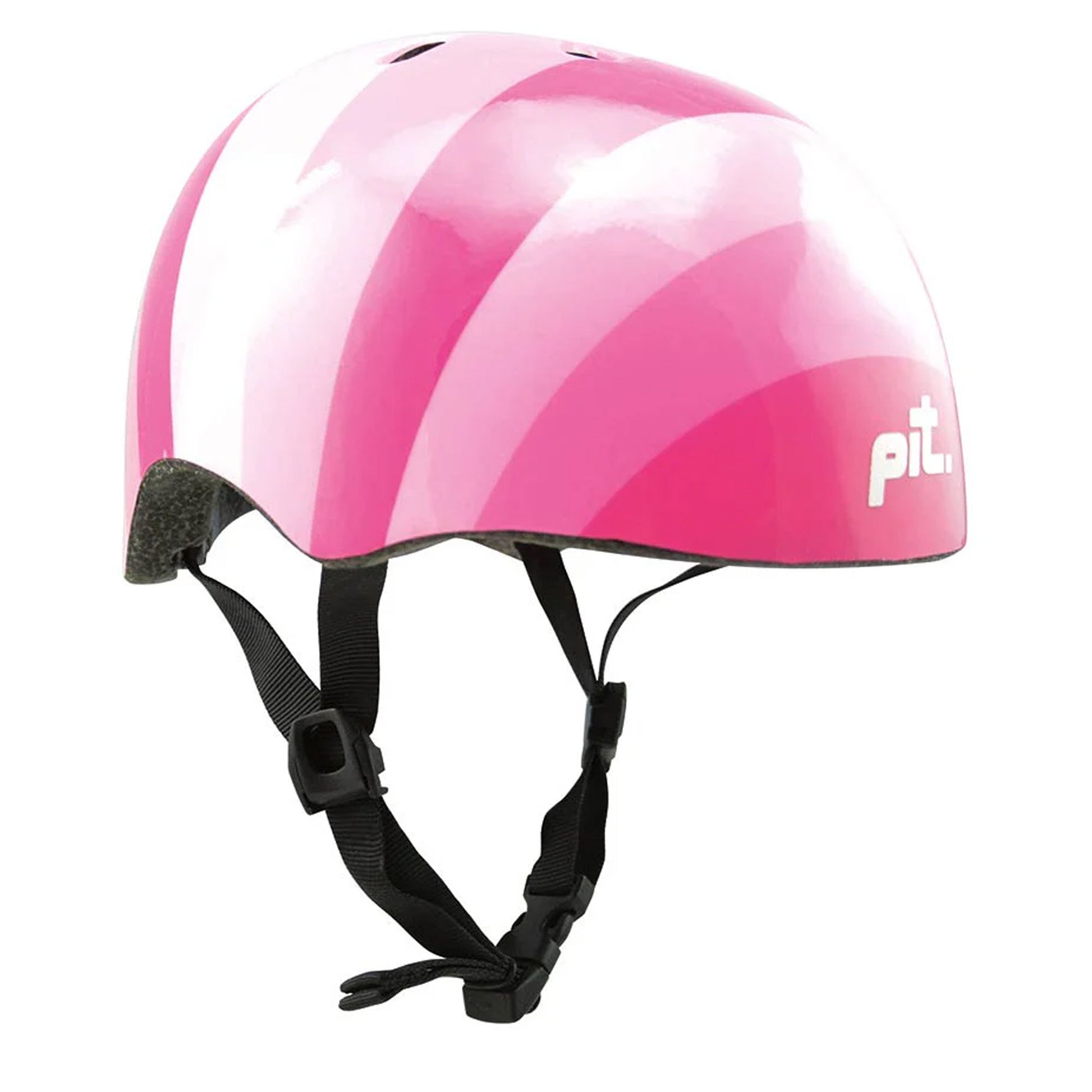 Pit Kids Helmet, Stripes Pink fits 50-54cm head circumference