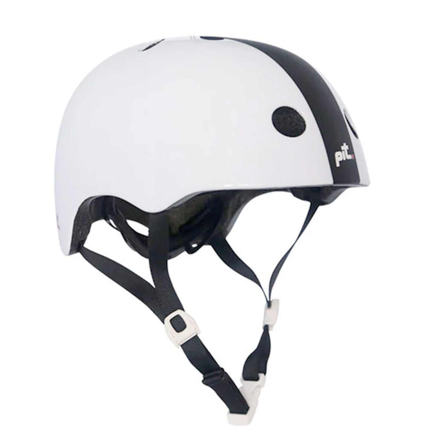 Pit Urban Bike & Skate Helmet, Gloss White/Matt Black