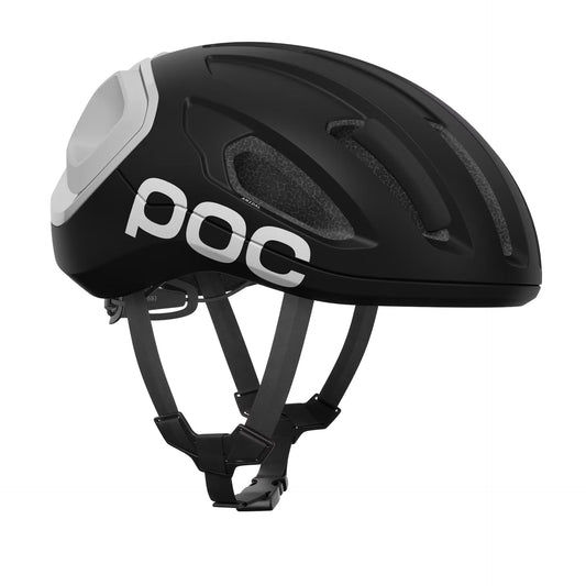 Poc Amidal Unisex Road Cycling Helmet, Uranium Black Matt/Hydrogen White image 1