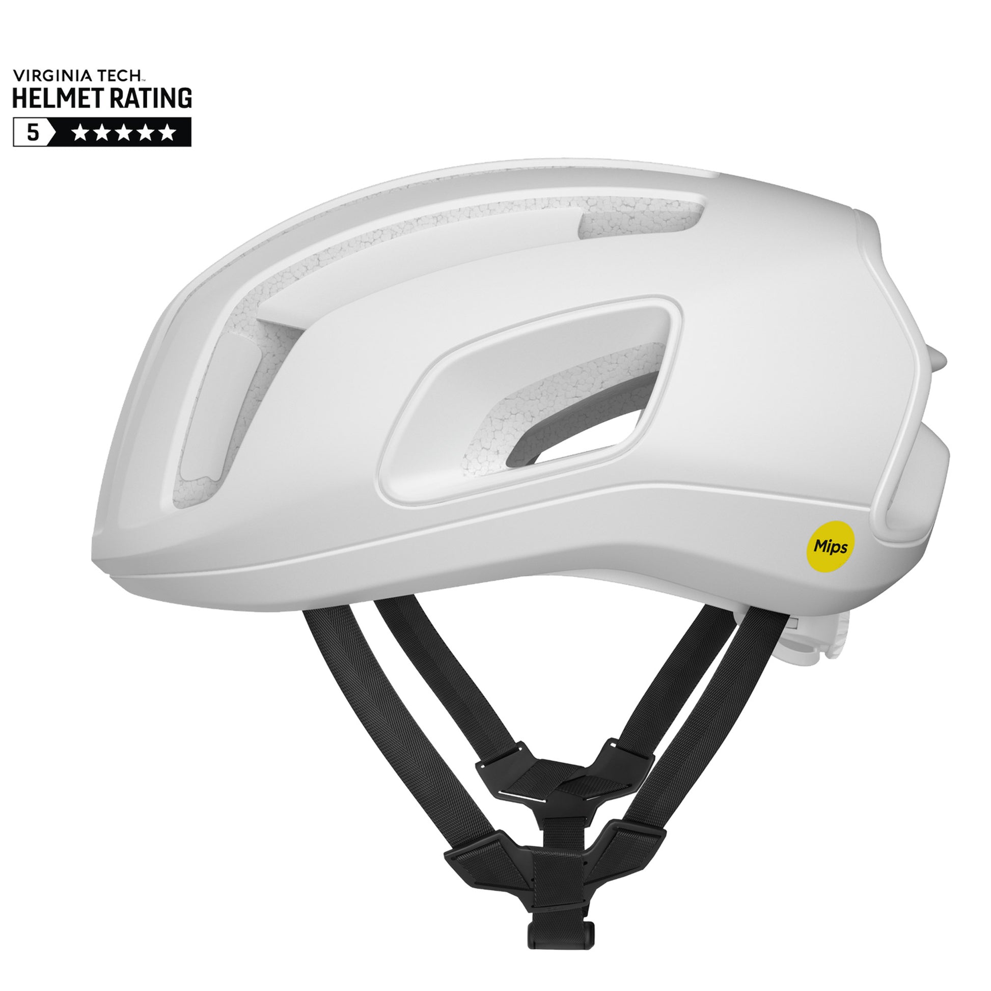 POC Cytal Unisex Road Cycling Helmet, Hydrogen White Matt image 1
