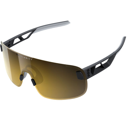 POC Elicit Unisex Cycling Sunglasses - Uranium Black/Clarity Road/Partly Sunny Gold EL10019550ONE1 image 1