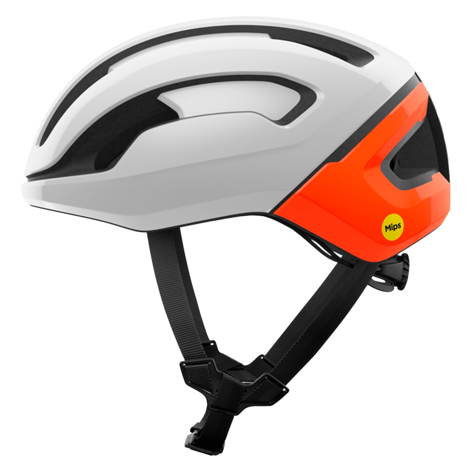 POC Omne Air MIPS Unisex Road Cycling Helmet, Hydrogen White/Fluorescent Orange image 4