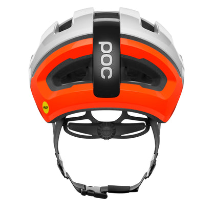 POC Omne Air MIPS Unisex Road Cycling Helmet, Hydrogen White/Fluorescent Orange image 2