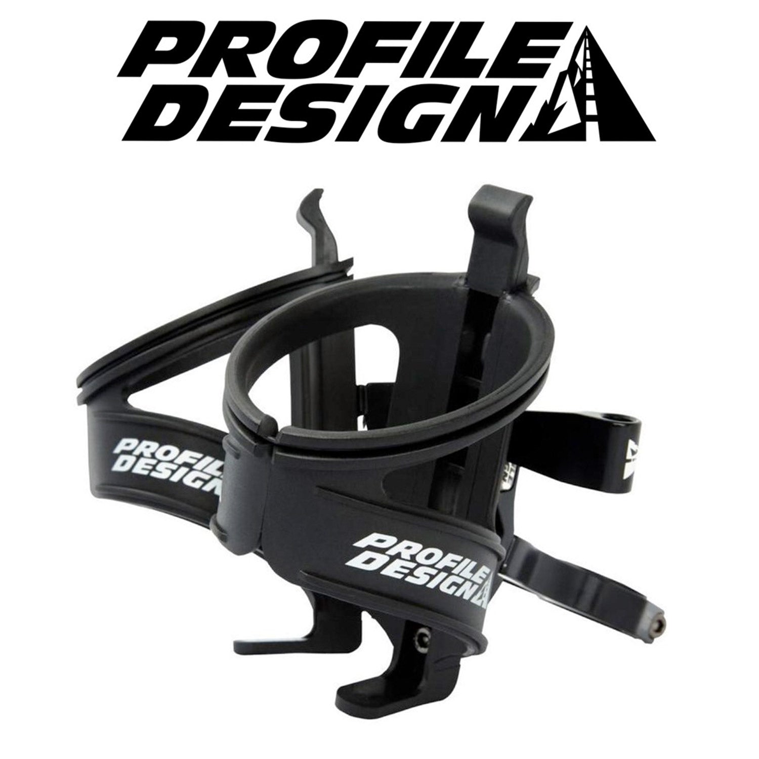 Suporte de Garrafa Profile Design Duplo Aquarack C/ Suporte Co2 Preto Suporte de Garrafa Profile Design Duplo Aquarack C/ Suporte Co2 Preto