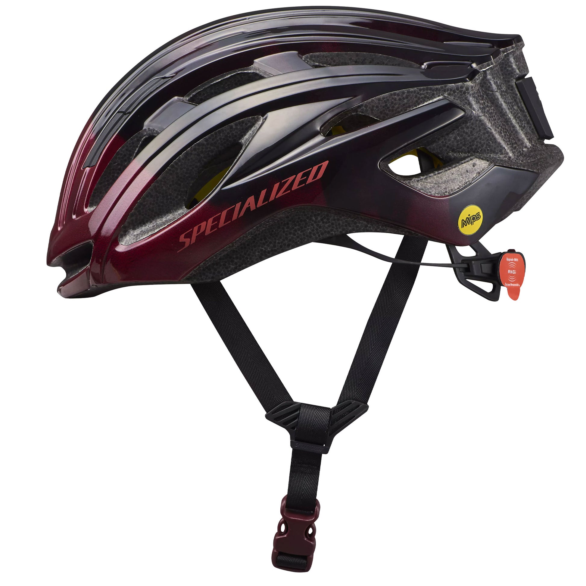 Specialized Propero III Road Helmet, Gloss Maroon/Gloss Black - Small 60122-2212 image 2