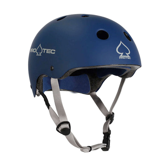 Pro-Tec Classic Bicycle Helmet, Matte Blue front view