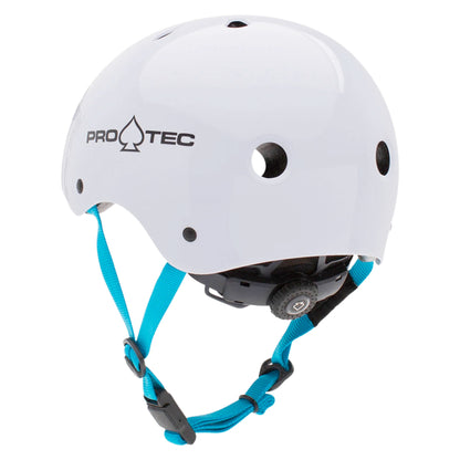 Pro-Tec Junior Bicycle Helmet Gloss White rear view 1