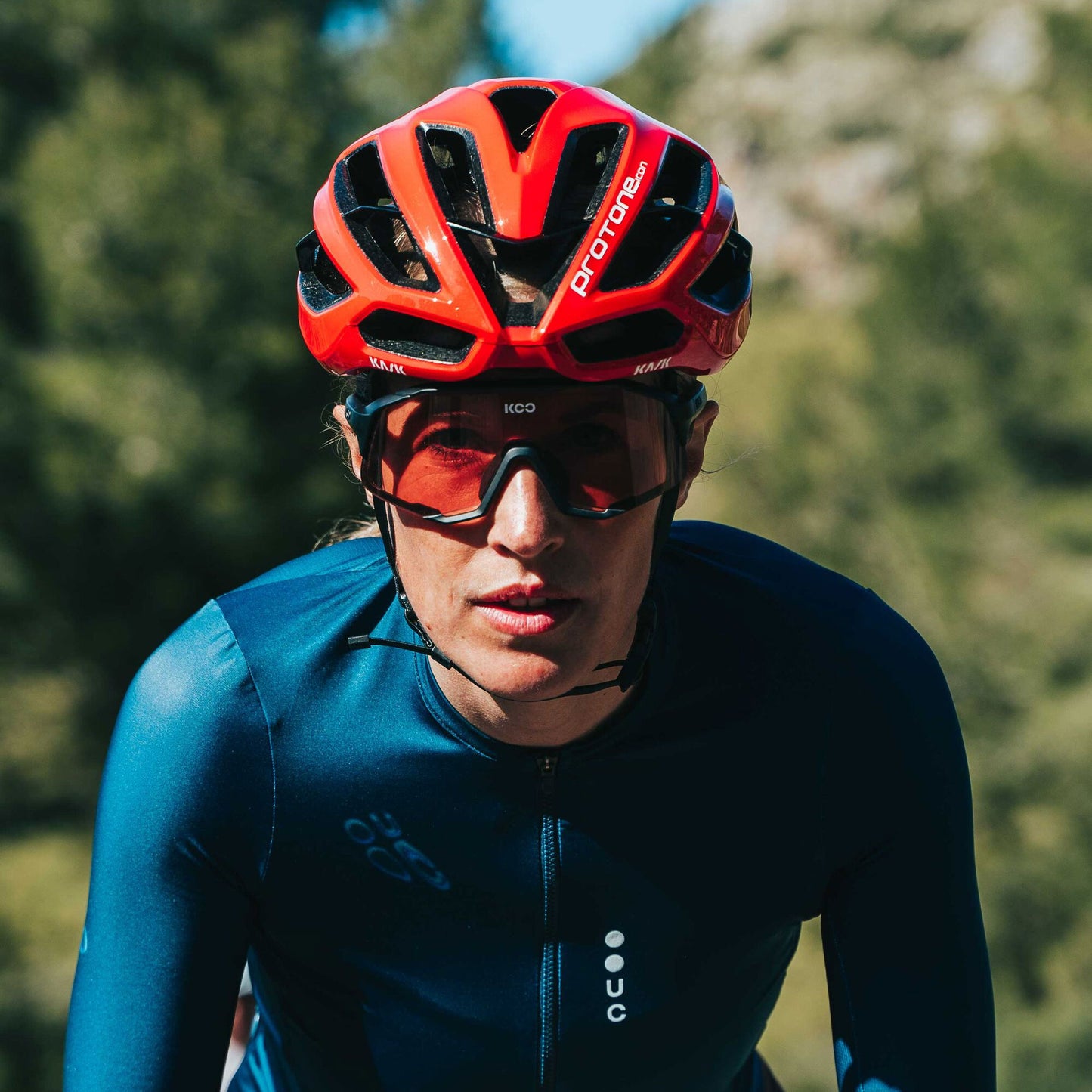 Kask Protone Icon WG11 Unisex Road/MTB Cycling Helmet, Red image 4