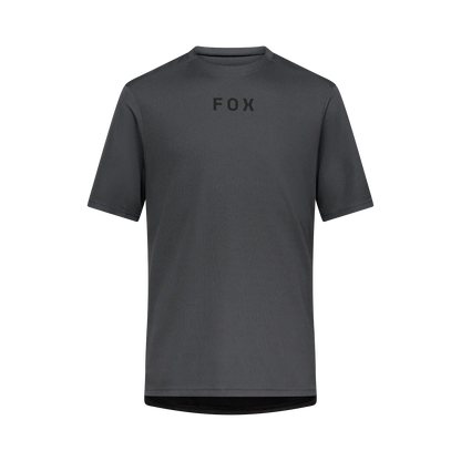 2027 Fox Ranger Wordmark Short Sleeve Men's Mountain Bike Jersey - Dark Shadow image 1