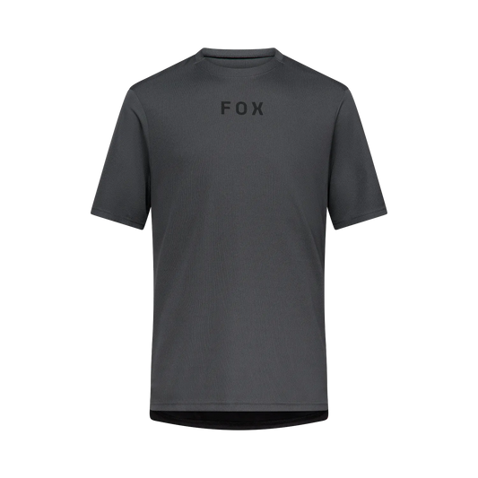2027 Fox Ranger Wordmark Short Sleeve Men's Mountain Bike Jersey - Dark Shadow image 1