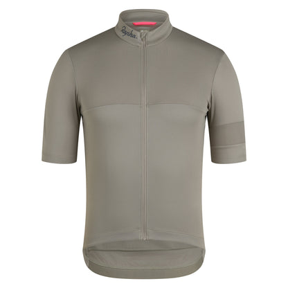 Rapha Men's Brevet Element Cycling Jersey, Khaki/Black image 1