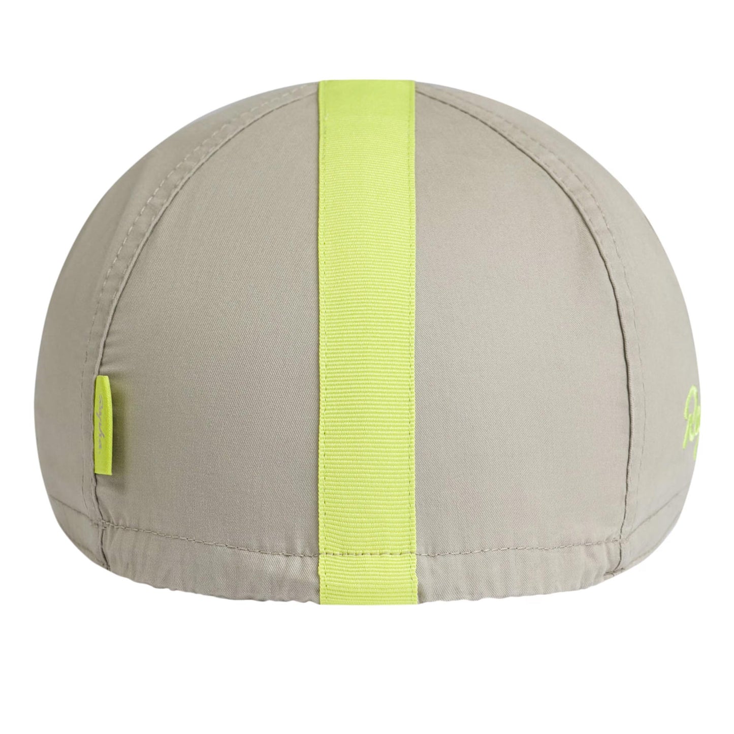 Rapha Cap II Cotton Cycling Cap - Rock Ridge/Wild Lime Rear