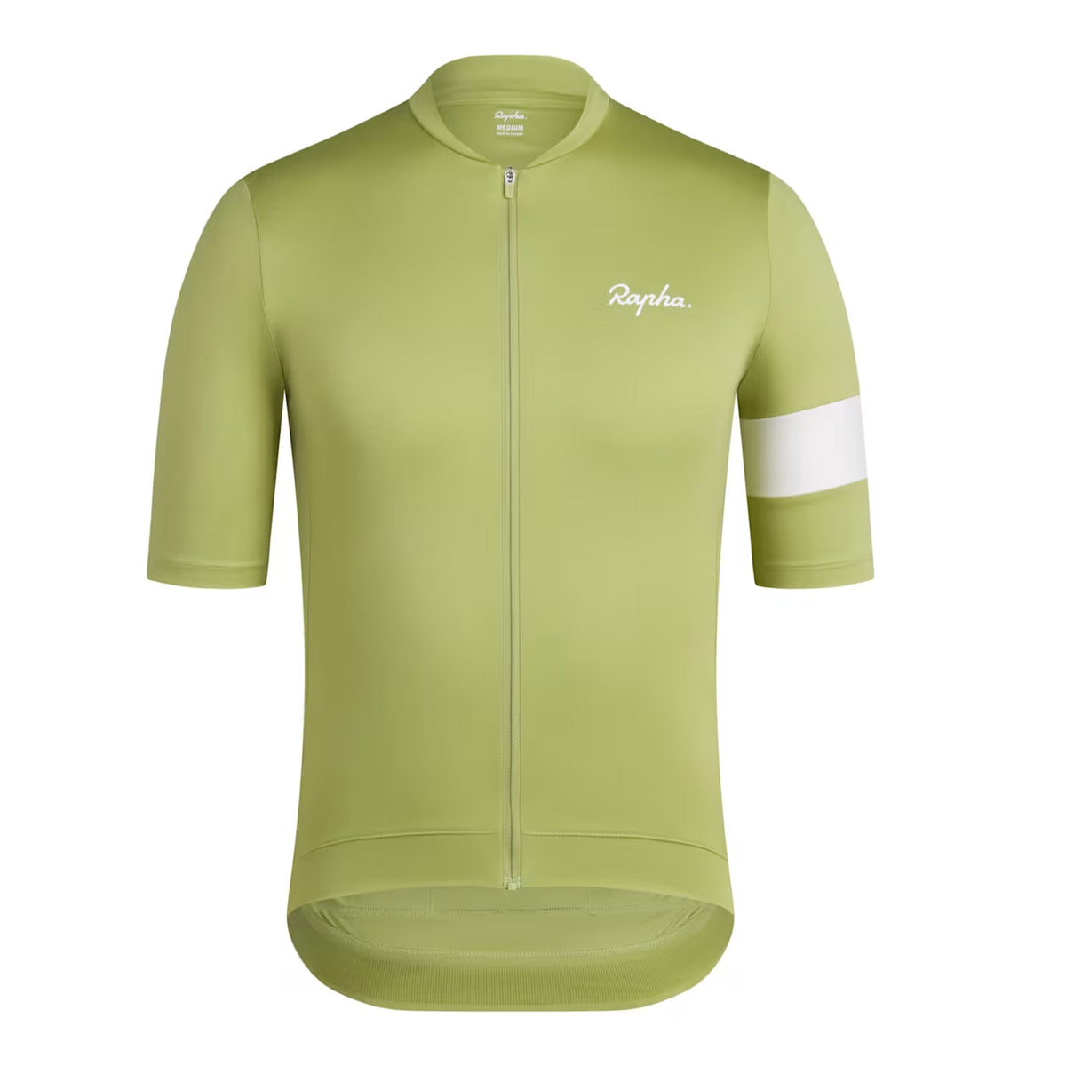 Rapha Men's Core Short Sleeve Cycling Jersey - Fern/White image 1