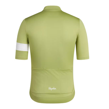 Rapha Men's Core Short Sleeve Cycling Jersey - Fern/White image 2
