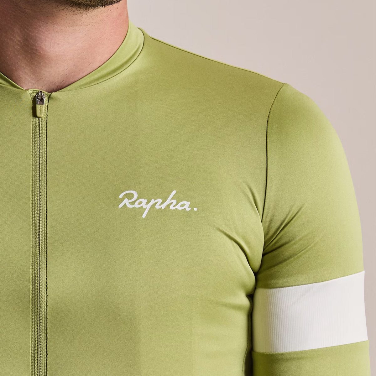 Rapha Men's Core Short Sleeve Cycling Jersey - Fern/White image 6
