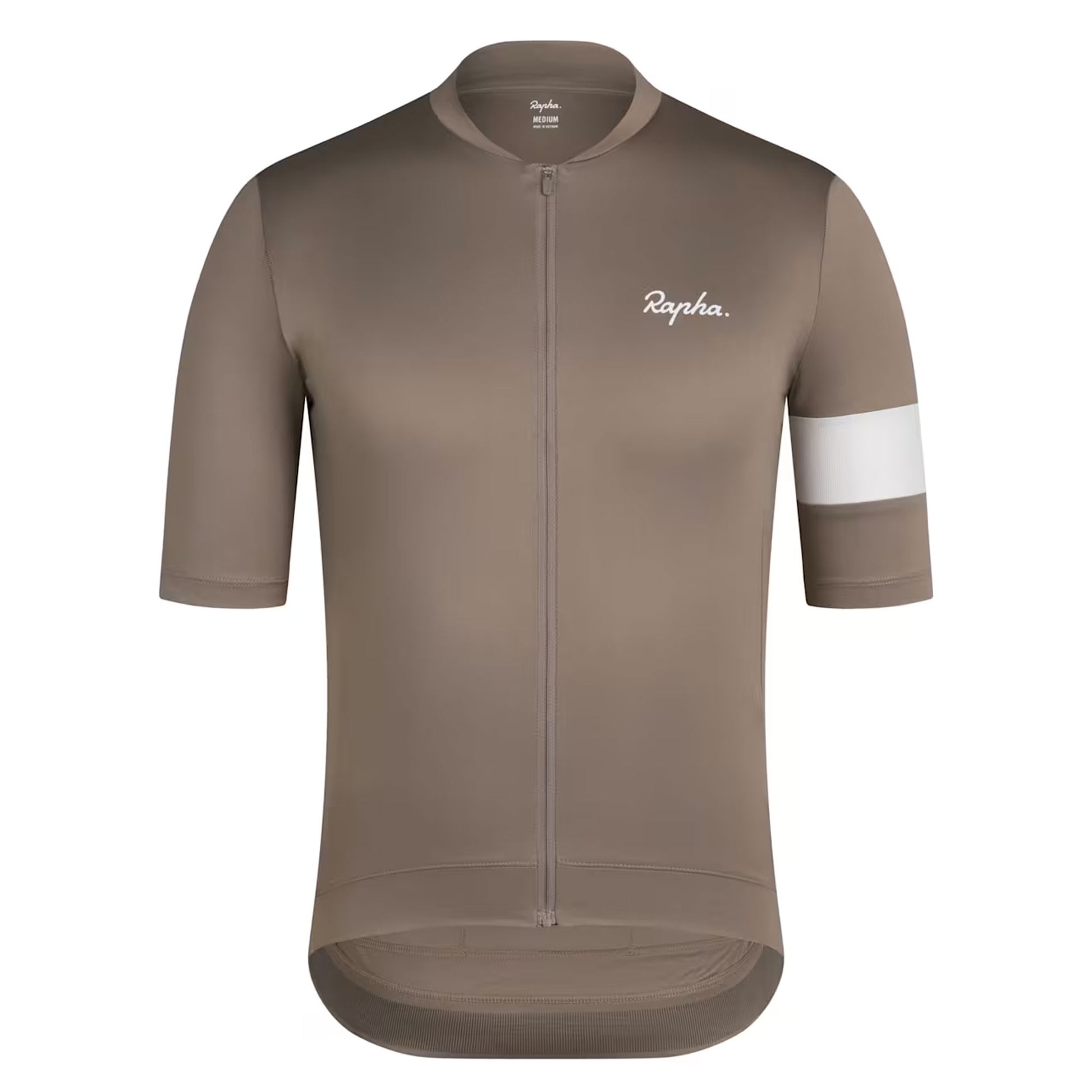 Rapha Men's Core Cycling Jersey - Dark Tan/White image 1