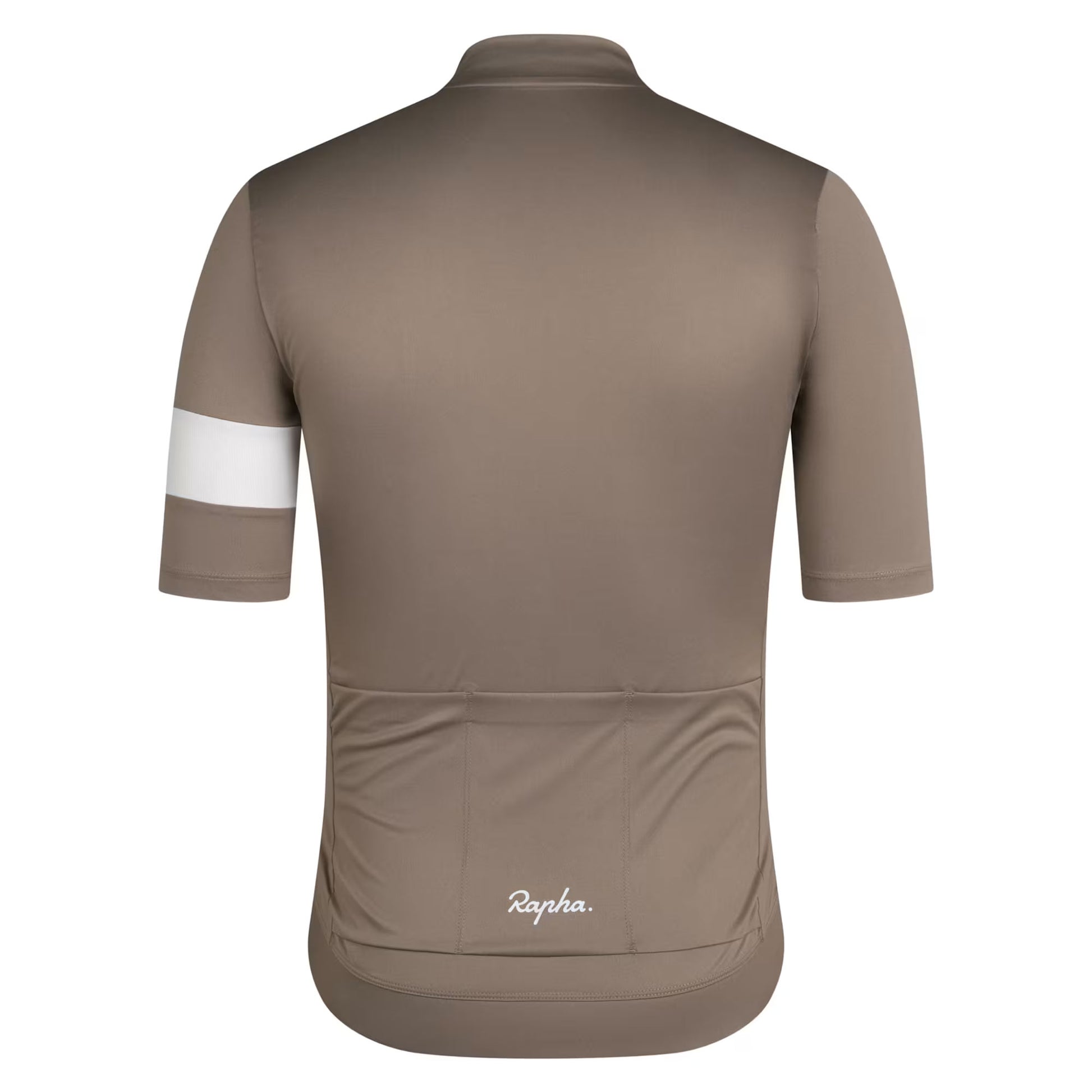 Rapha Men's Core Cycling Jersey - Dark Tan/White image 2