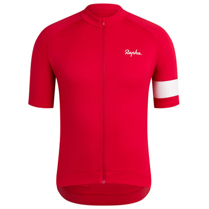 Rapha Men's Core Short Sleeve Cycling Jersey - Red image 1