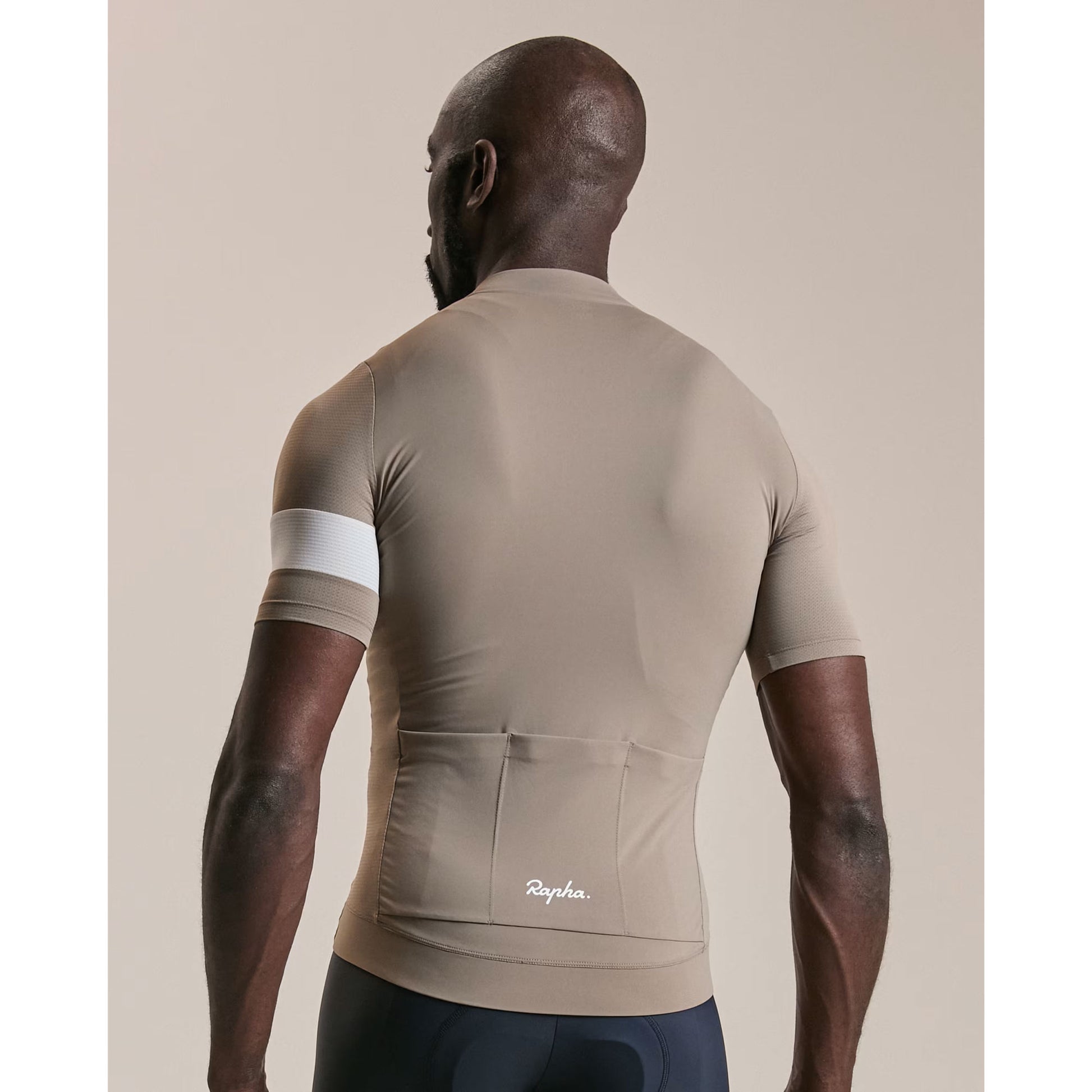 Rapha Men's Core Lightweight Jersey - Dark Tan/White image 3