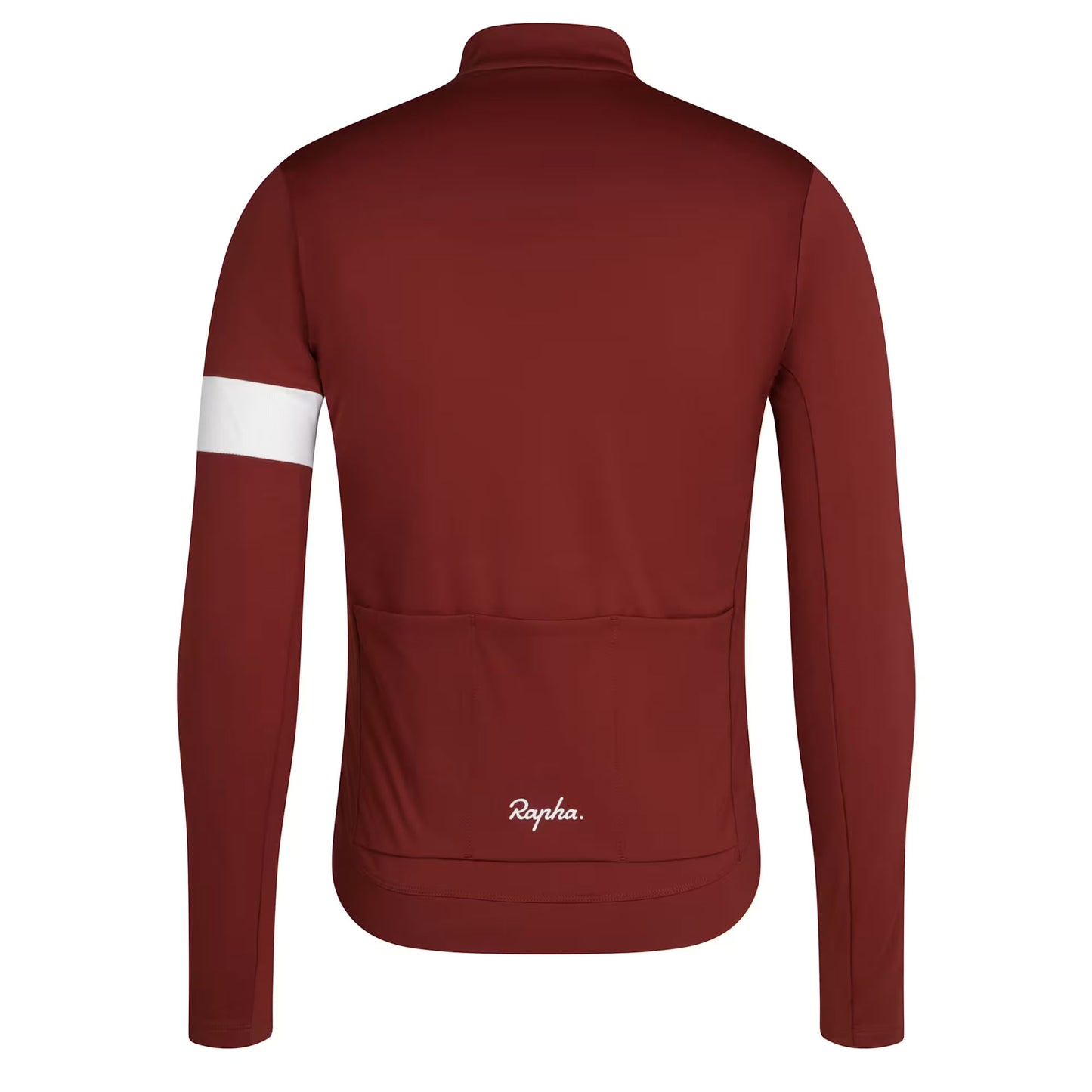 Rapha Men's Core Long Sleeve Thermal Cycling Jersey - Brick/White image 2
