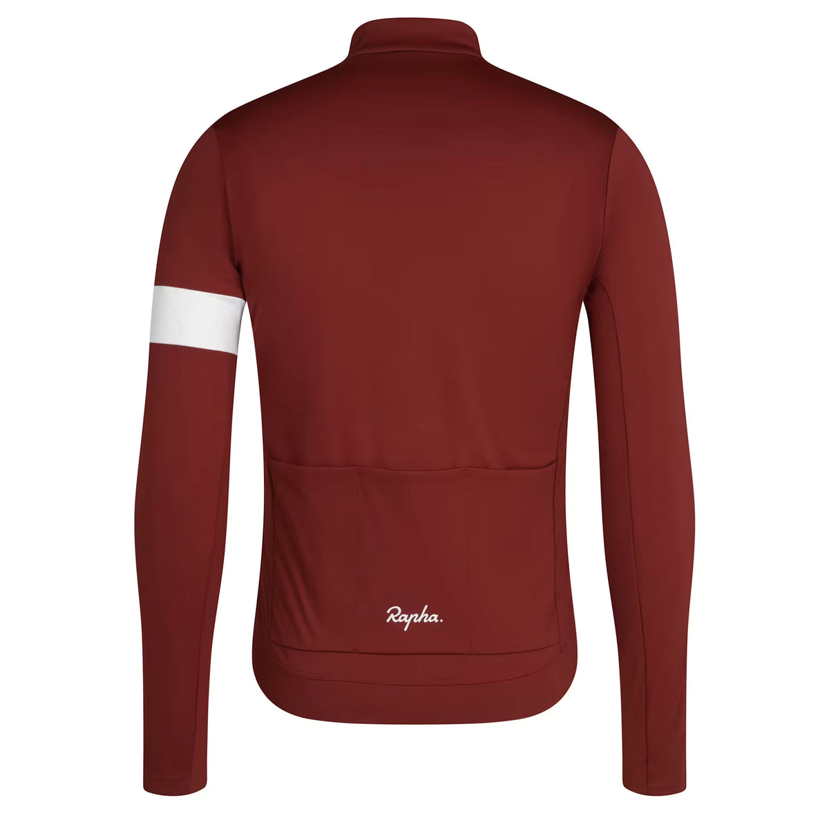 Rapha Men's Core Long Sleeve Thermal Cycling Jersey - Brick/White image 2
