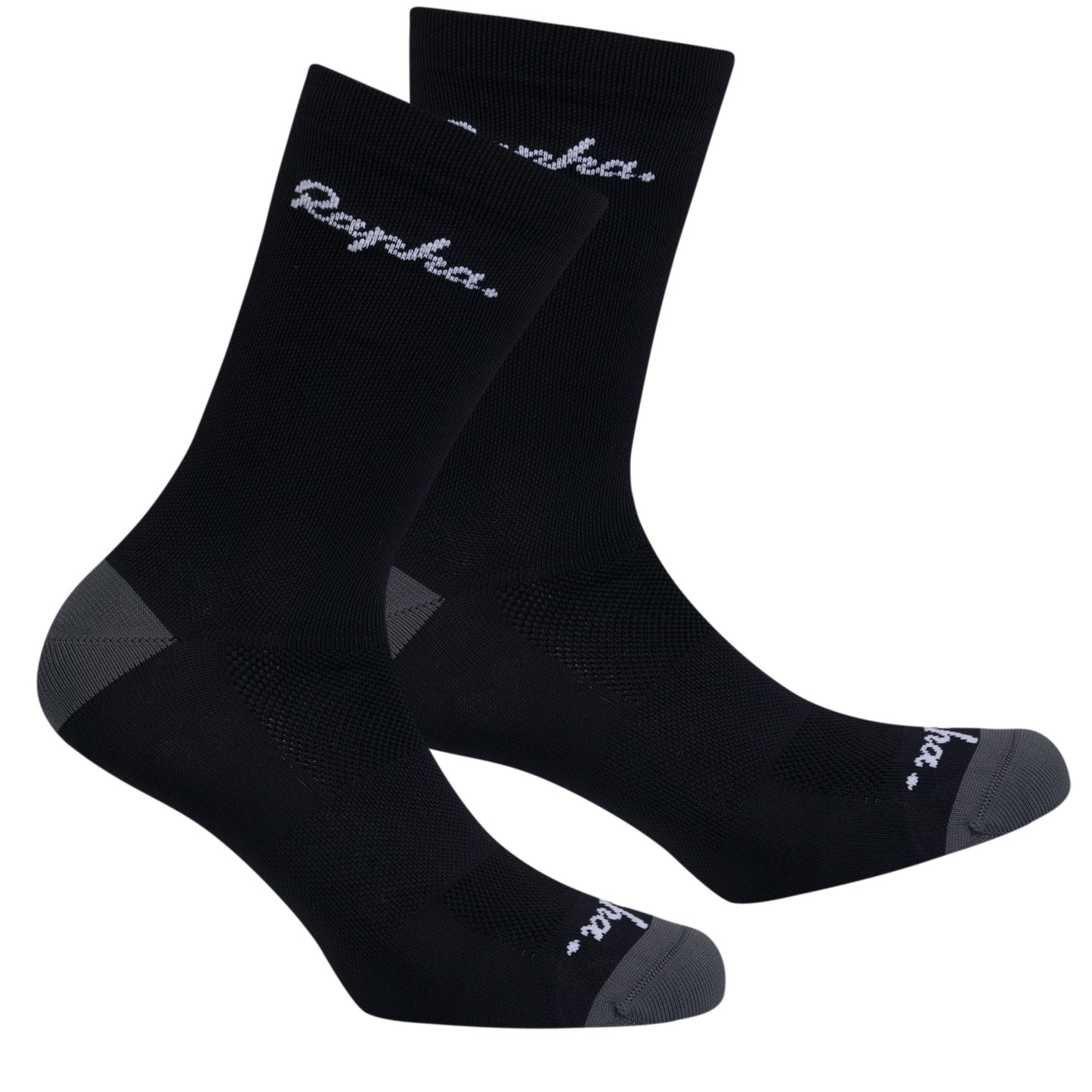 Rapha Unisex Logo Cycling Socks Black/Dark Grey